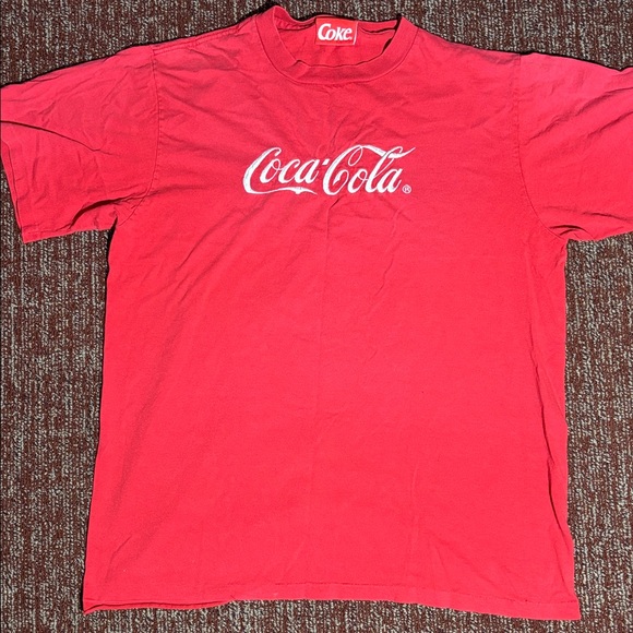 Coca Cola Other - Vintage Coca Cola Short Sleeve Tee Callie embroidered logo nostalgic T XL